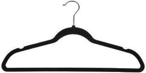 velvet hanger with indentations for strappy garments